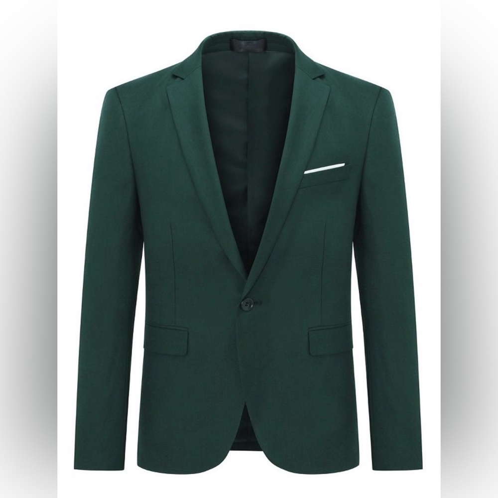 Cloudstyle Men Suit Jacket
One Button Slim Fit Sport Coat Business Daily Blazer